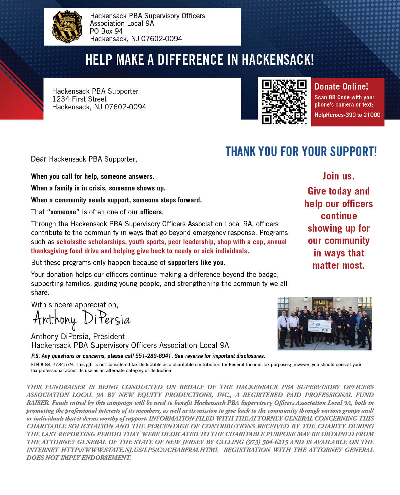Donation Letter